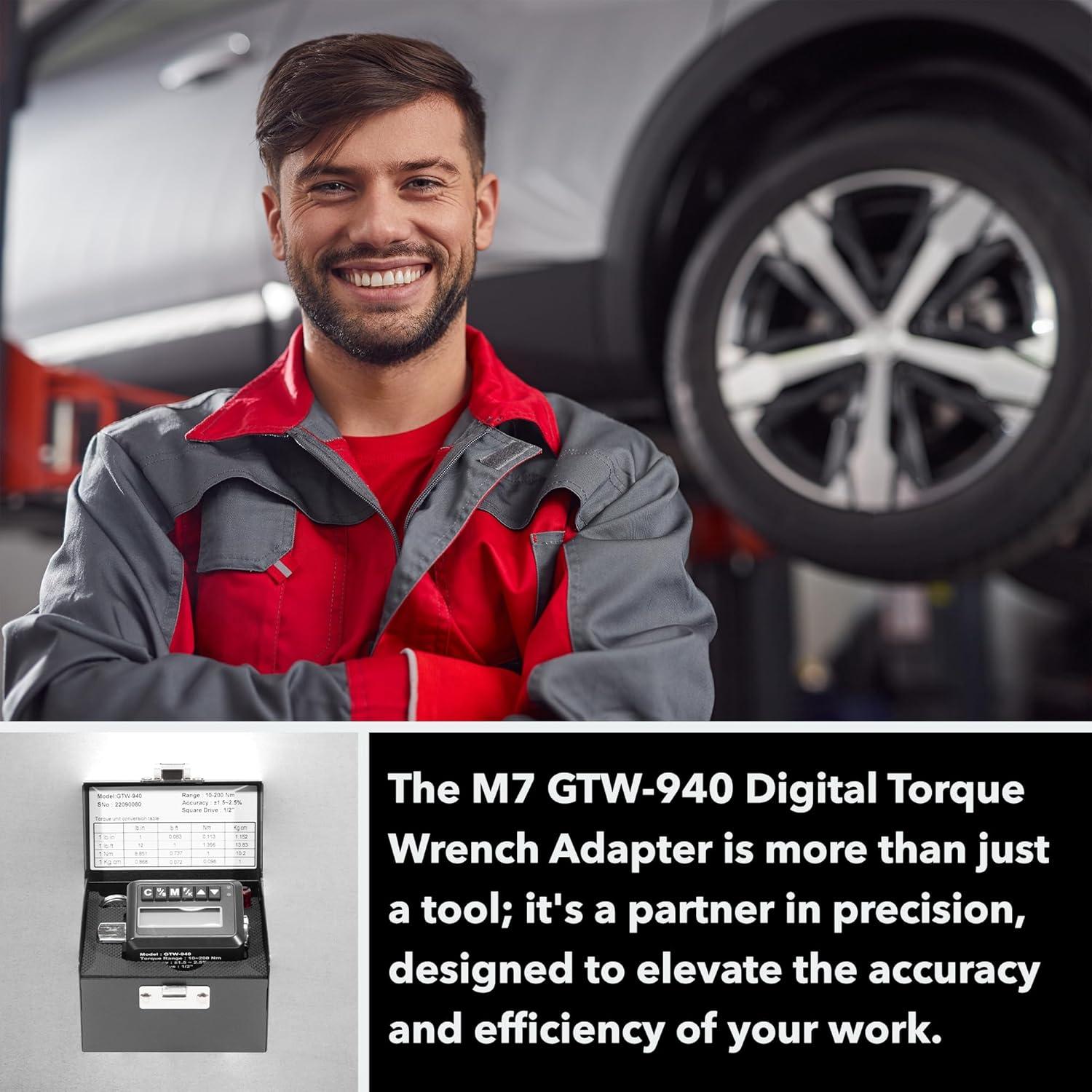 Adaptador Digital de Llave de Torque M7 GTW-940 0.48kg