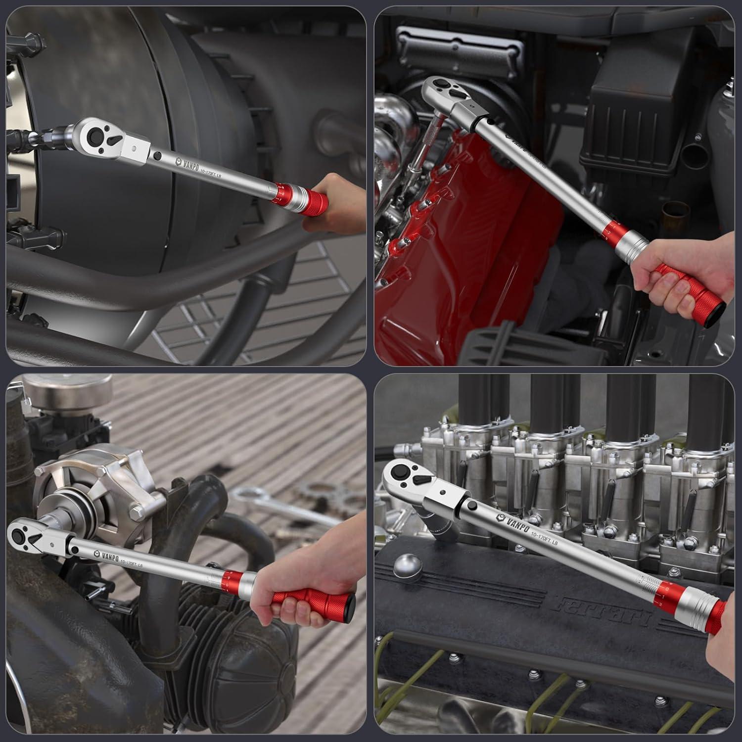 Llave de Torque Ajustable VANPO 1/2" 13.6-230.5 Nm