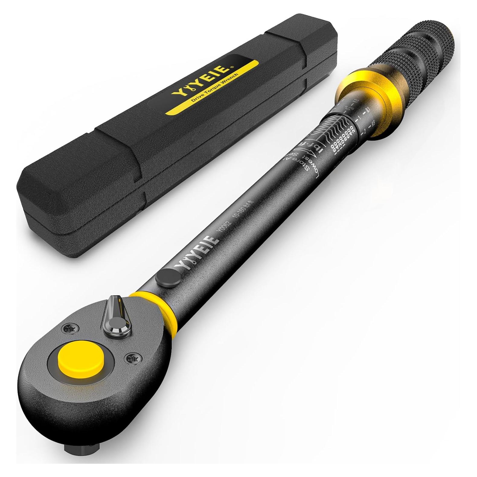 Llave de Torque 1/2 Pulgada YIYEIE 10-160 FT.LB (10-227 Nm)