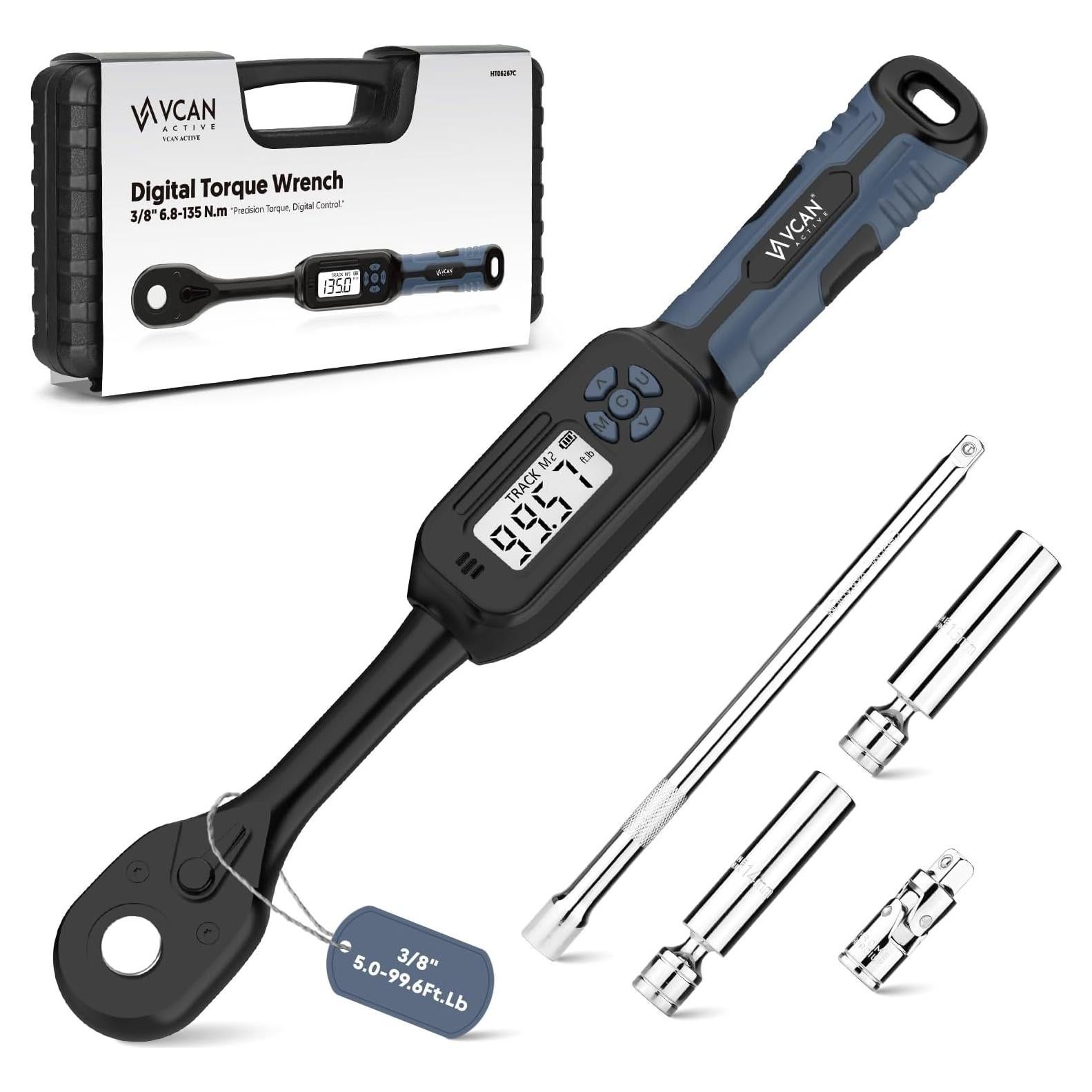 Llave de Torque Digital 3/8 VCAN ACTIVE 6.78-135.5 Nm