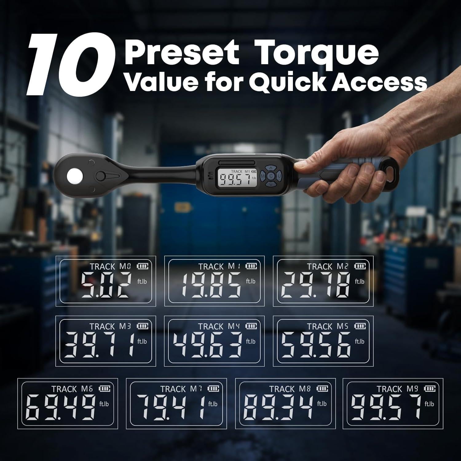 Llave de Torque Digital 3/8 VCAN ACTIVE 6.78-135.5 Nm