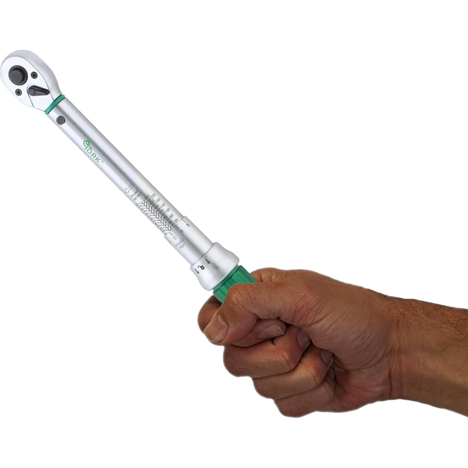 Llave de Torque Digital eTORK 3/8" 20-250 in-lb Precisión