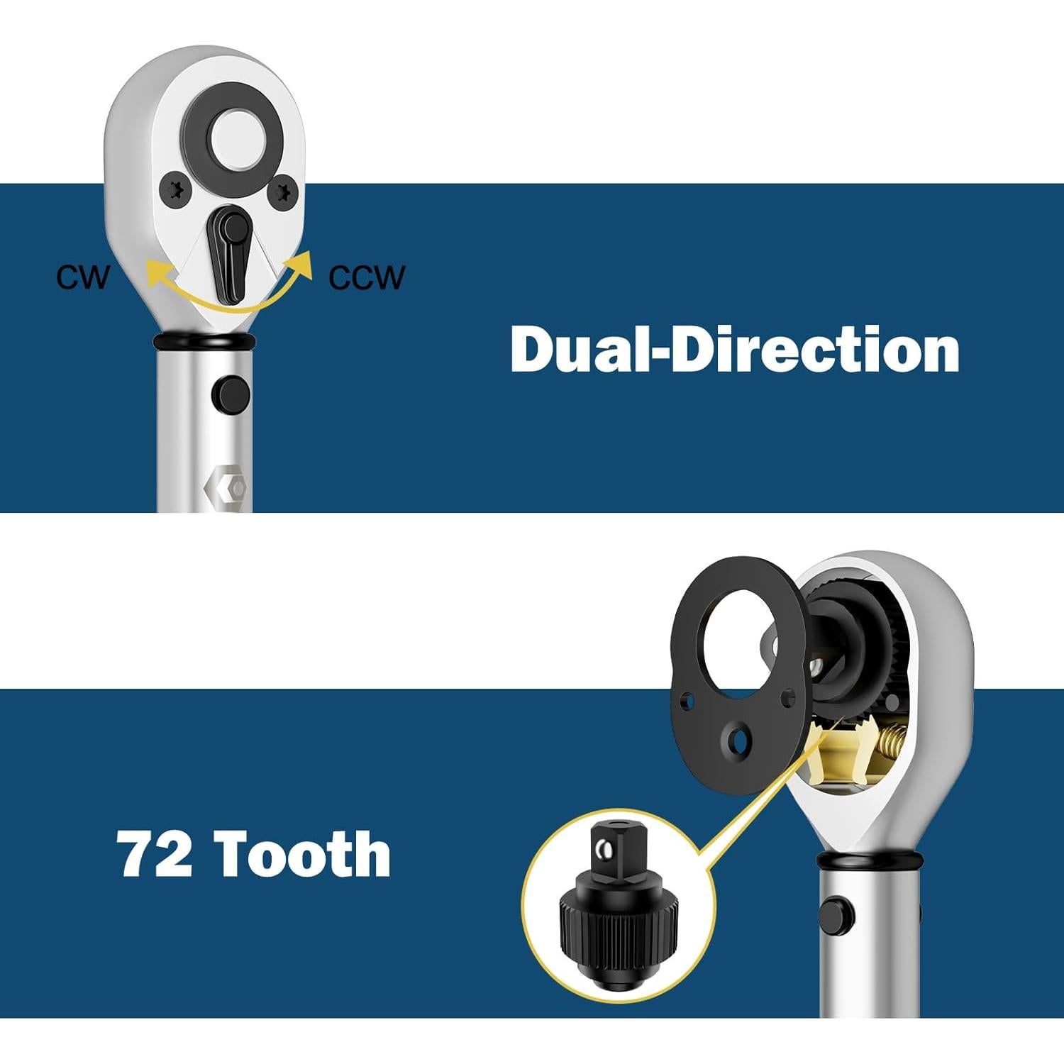 Juego de 3 Llaves de Torque VANPO 1/4 3/8 1/2 Pulgadas 2.26-216.05 Nm