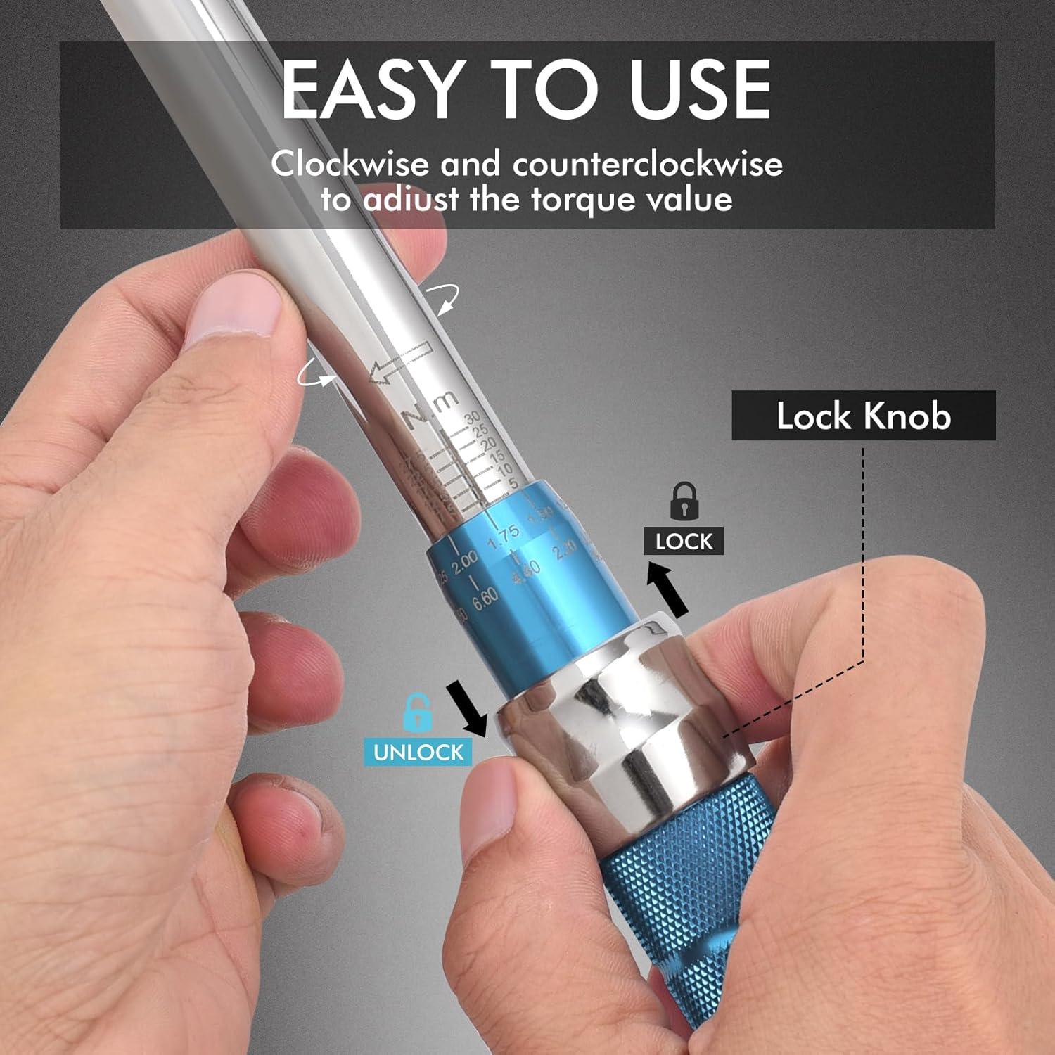 Llave de Torque Ajustable Wanlvkang 5-30 Nm Boca Abierta