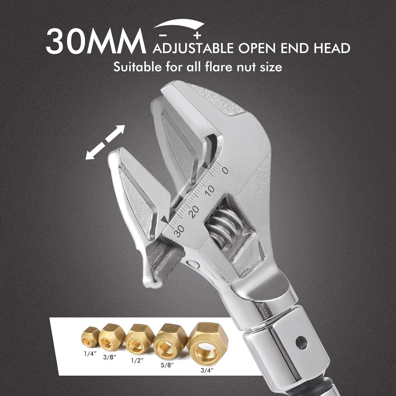 Llave de Torque Ajustable Wanlvkang 5-30 Nm Boca Abierta