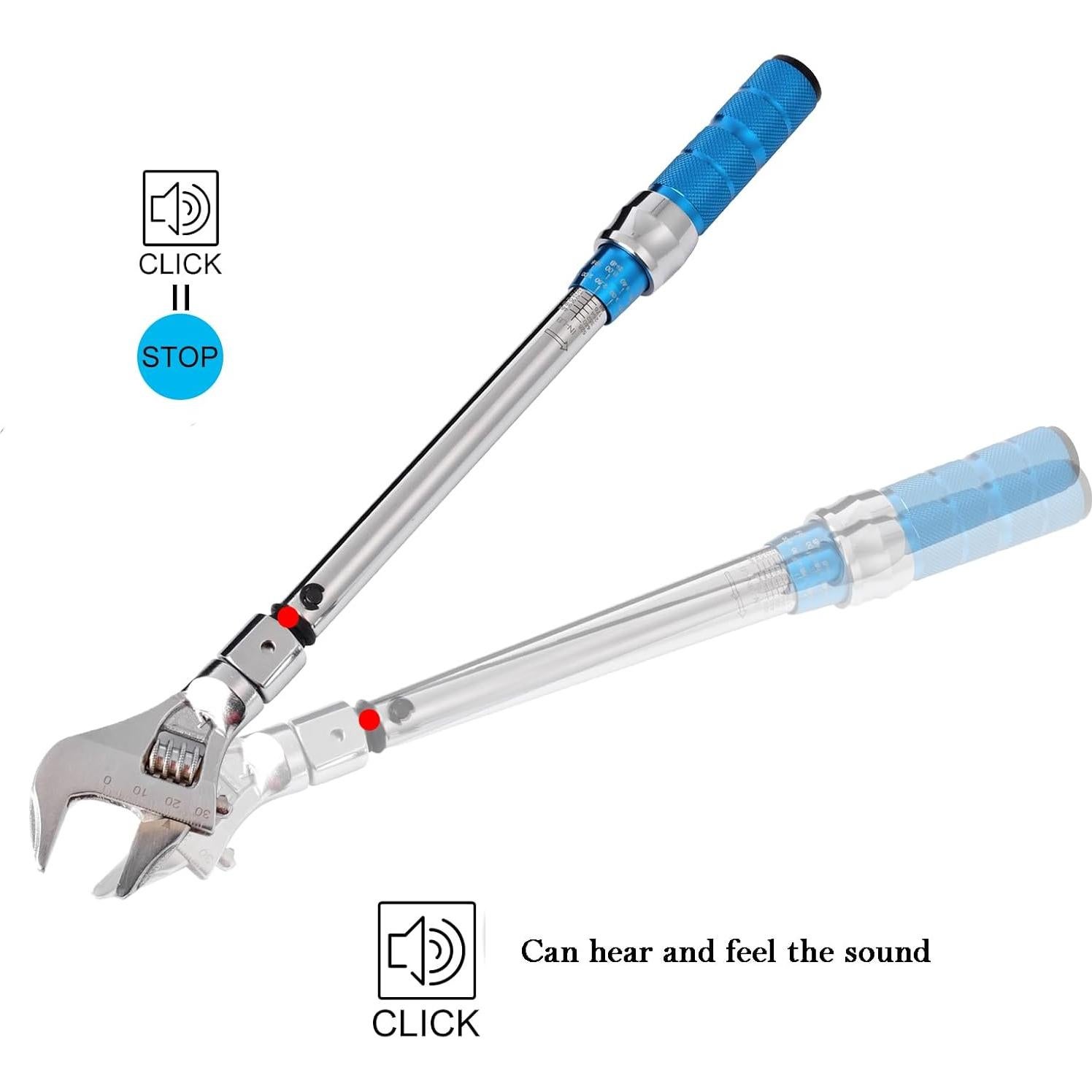 Llave de Torque Ajustable COTOUXKER 5-60 Nm Cabeza Abierta 30mm