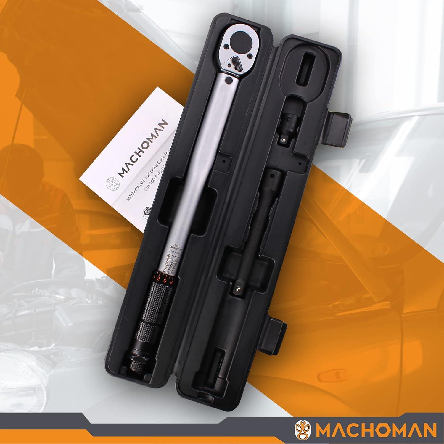 Juego de Llave de Torque Mecánica MACHOMAN TQW403 13.6-203.4 Nm