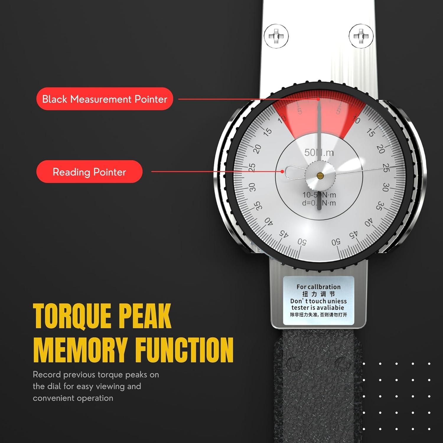 Llave de Torque Genérico 1/2" 10-50 N.m Precisión 3%