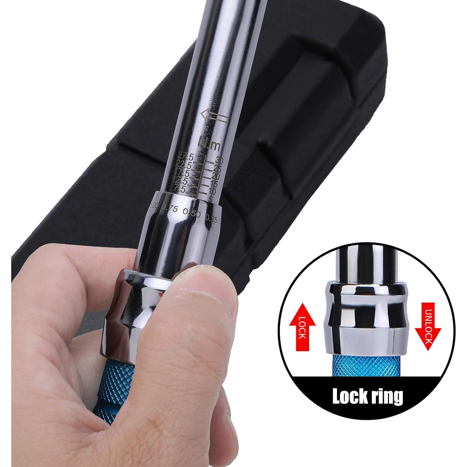 Llave de Torque Ajustable COTOUXKER 5-30 Nm Cabeza Abierta