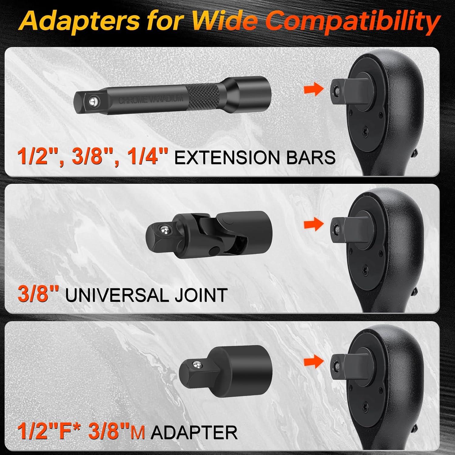 Juego de Llaves de Torque Matework 8PCS 10-243.8 Nm