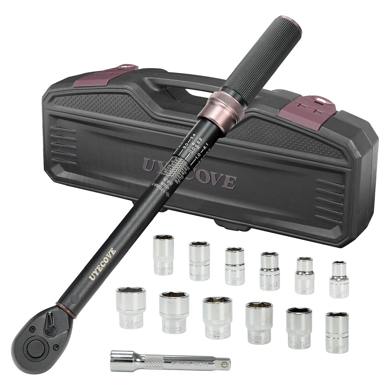 Juego de Llave de Torque UYECOVE 14Pcs 1/2 Pulgada 10-170 ft.lb