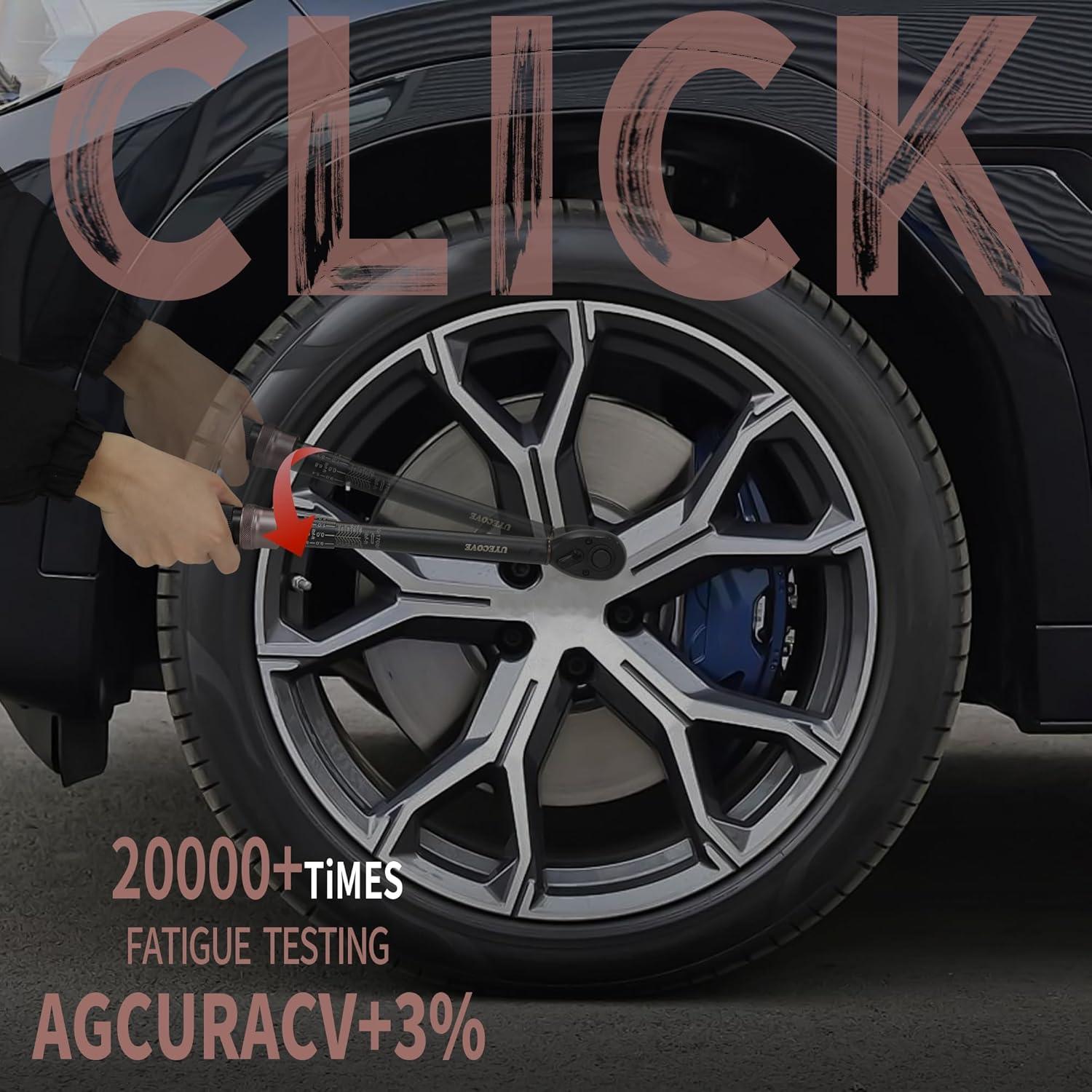 Juego de Llave de Torque UYECOVE 14Pcs 1/2 Pulgada 10-170 ft.lb