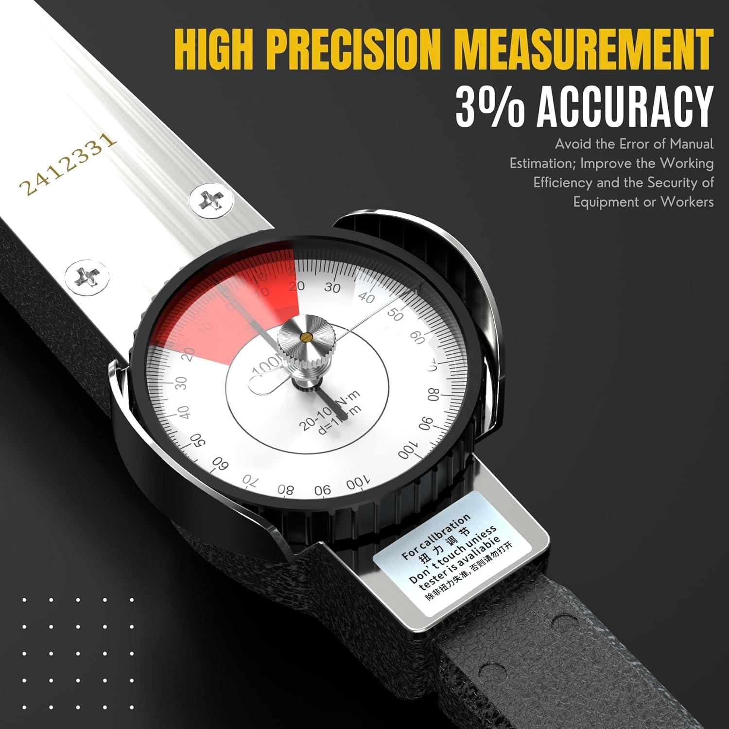 Llave de Torque Dial Genérico 0-100 N.m Precisión ±3%