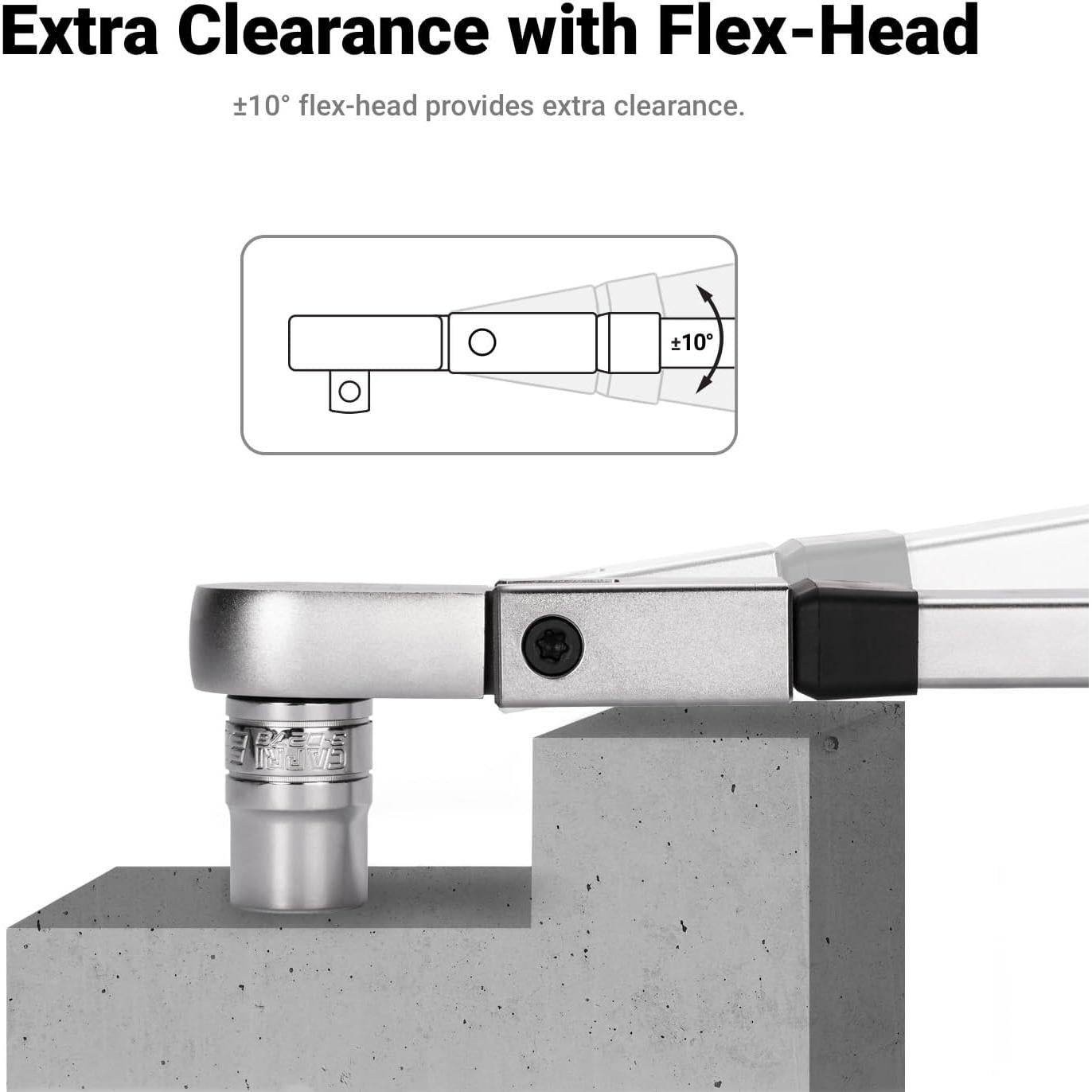 Llave de Torque de Viga Dividida Capri Tools 1/2" 50-250 ft-lbs