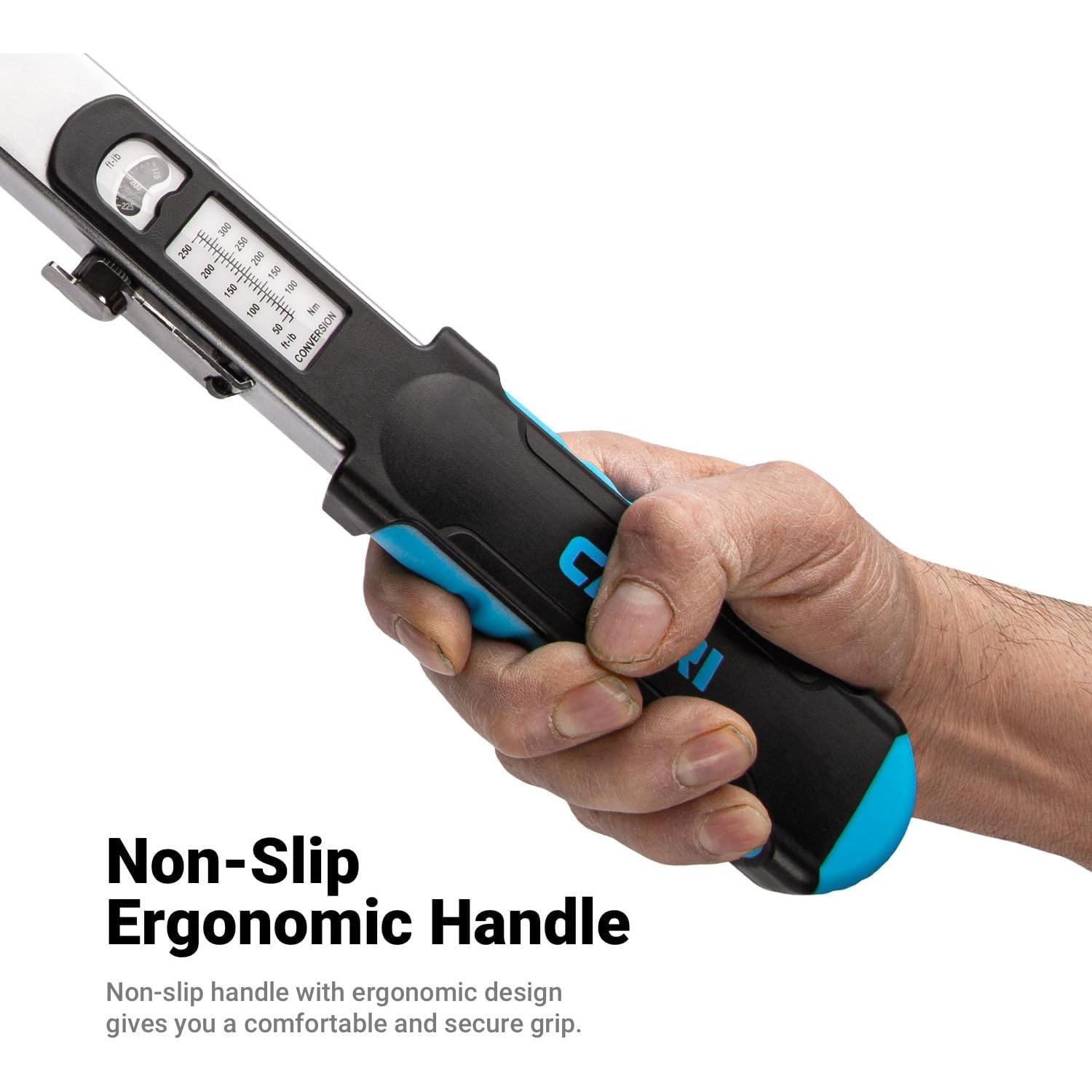 Llave de Torque de Viga Dividida Capri Tools 1/2" 50-250 ft-lbs