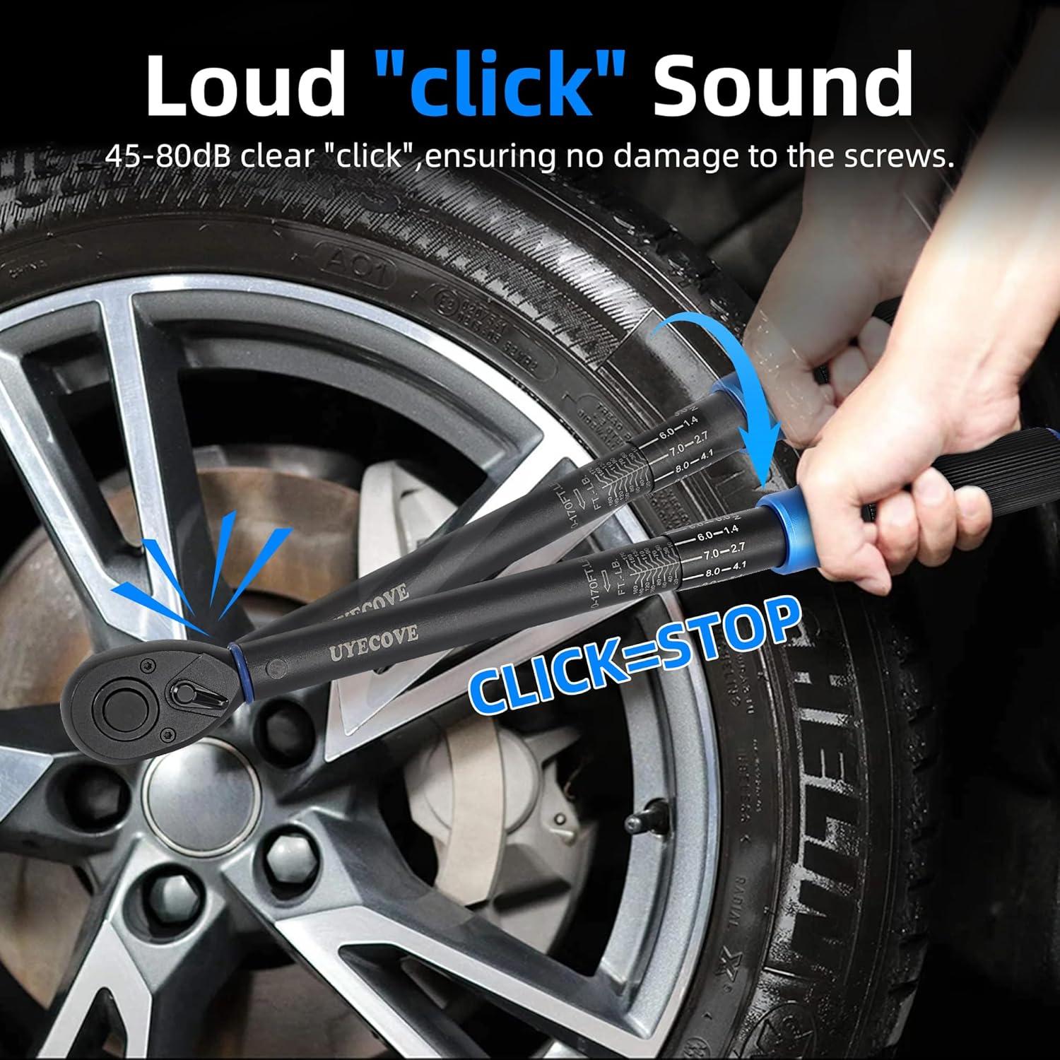 Llave de Torque UYECOVE 1/2" Doble Dirección 10-170FT.LB