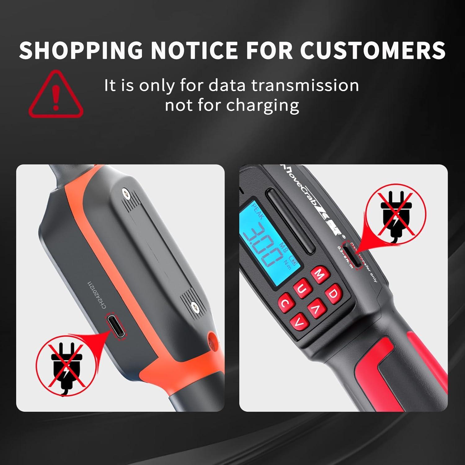 Llave de Torque Digital MOVECRAB 1/4" 1.5-30 N.m Naranja