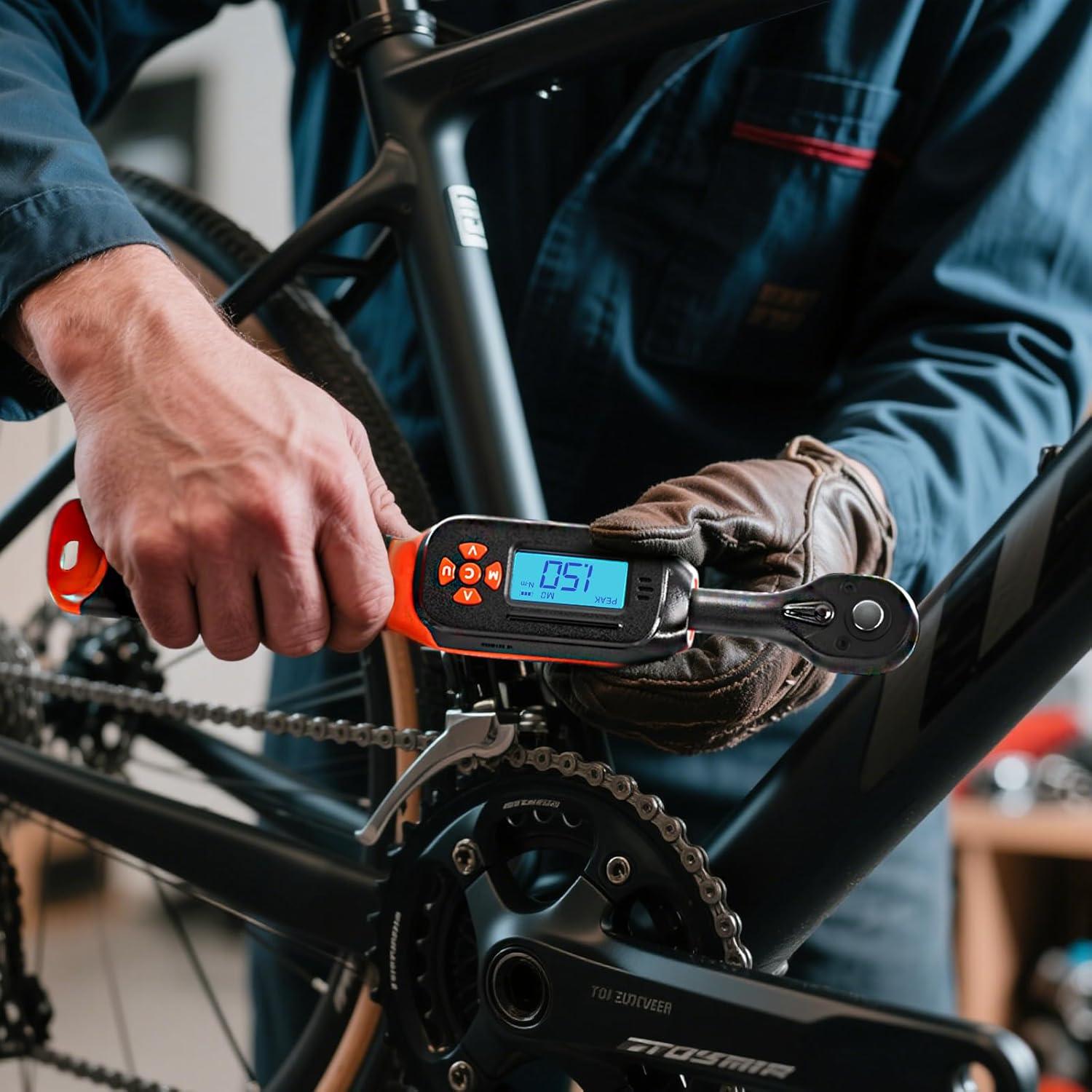 Llave de Torque Digital MOVECRAB 1/4" 1.5-30 N.m Naranja