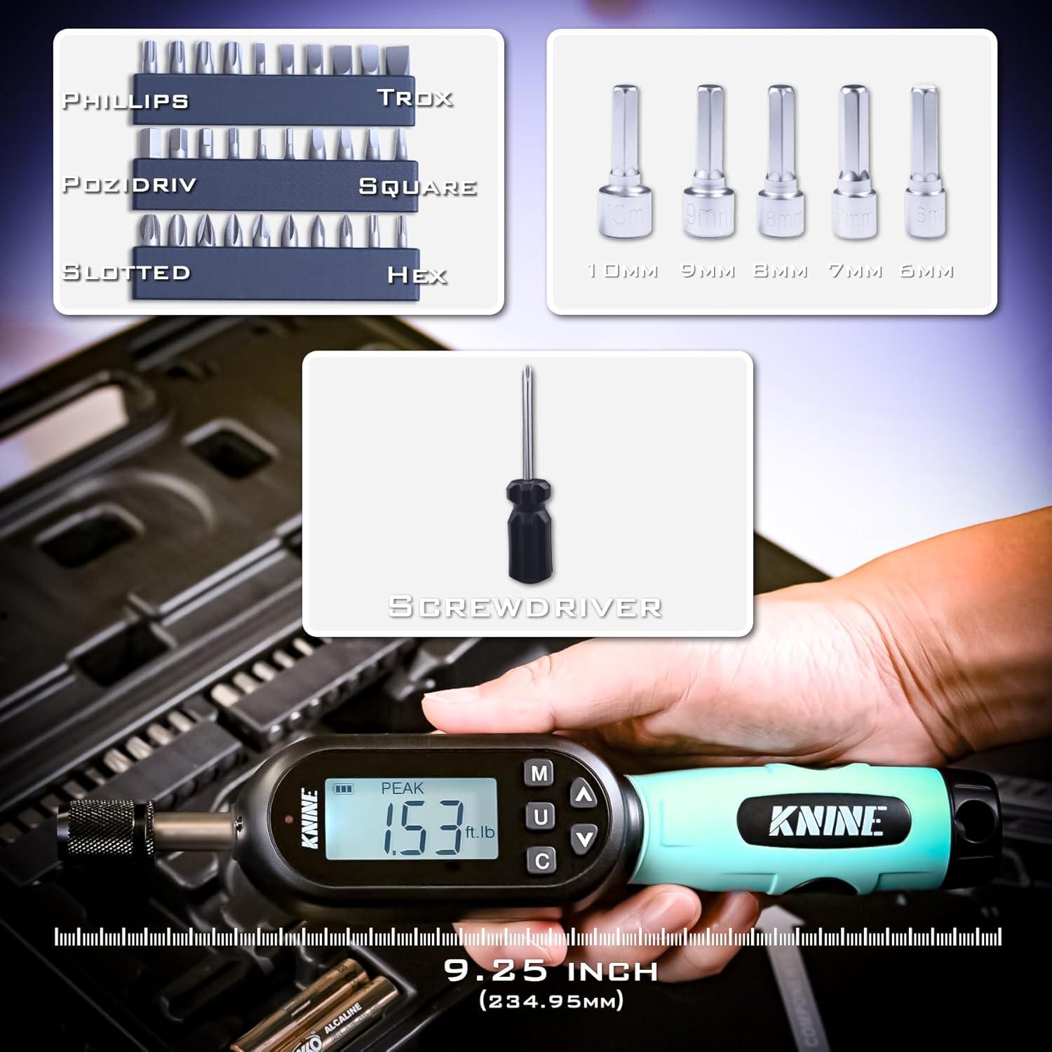 Destornillador de Par Digital 1/4" KNINE OUTDOORS 10-100 in-lb