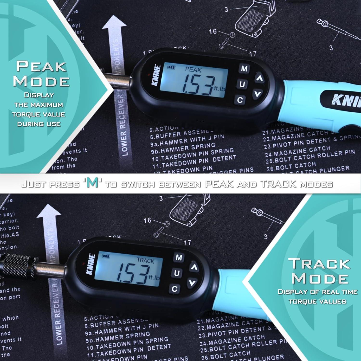 Destornillador de Par Digital 1/4" KNINE OUTDOORS 10-100 in-lb