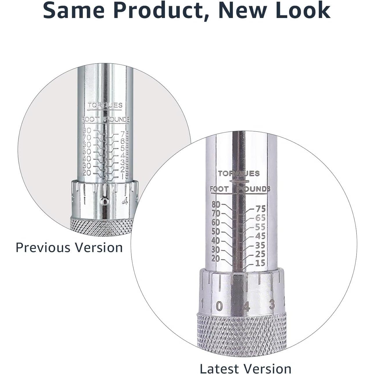 Llave de Torque de Click 3/8" Amazon Basics 15-80 ft-lb