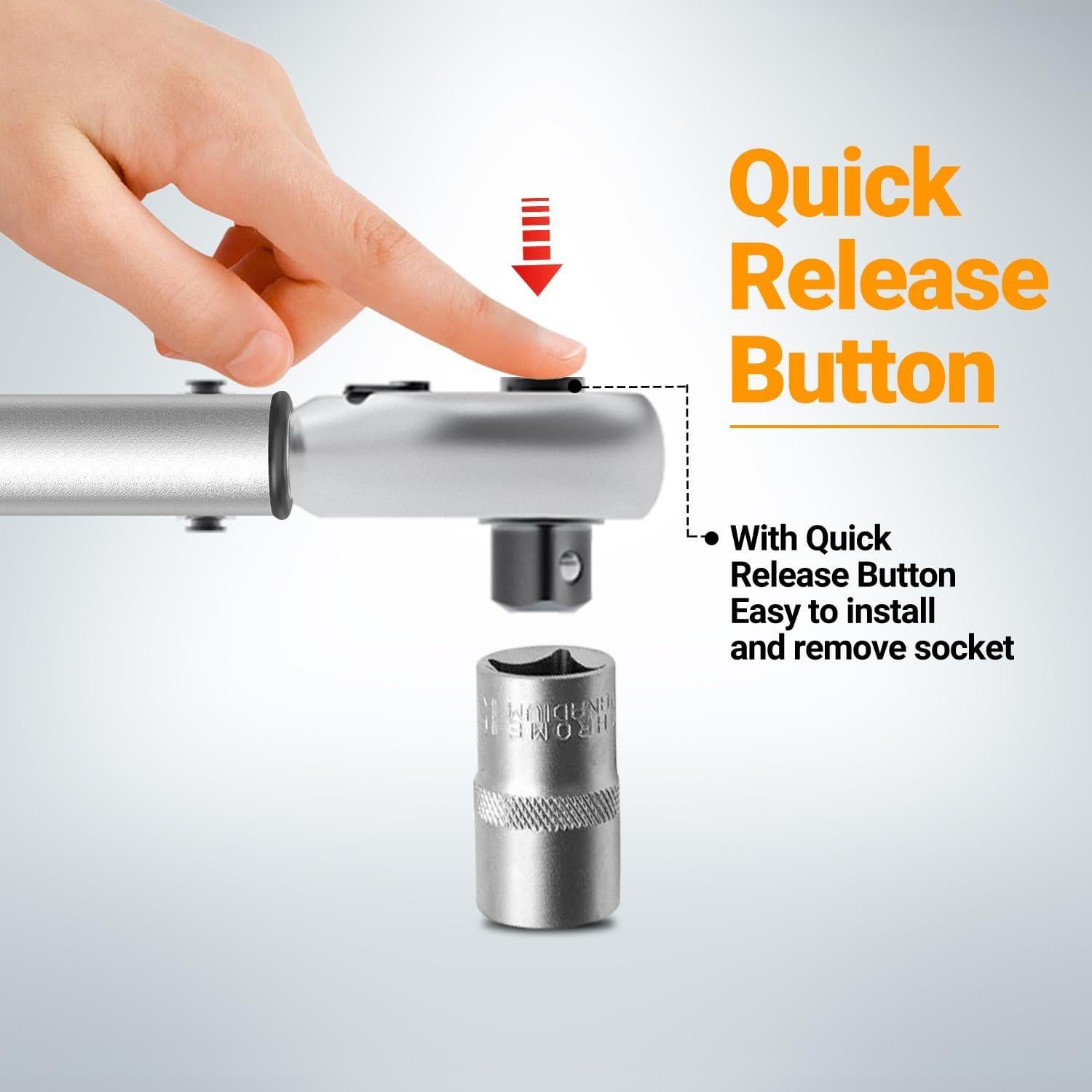 Juego de Llaves de Torque WAXTRON 3 Piezas 1/4 3/8 1/2" 230 Nm