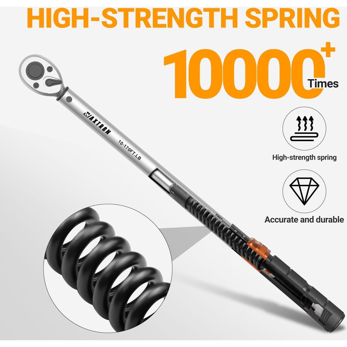 Juego de Llaves de Torque WAXTRON 3 Piezas 1/4 3/8 1/2" 230 Nm