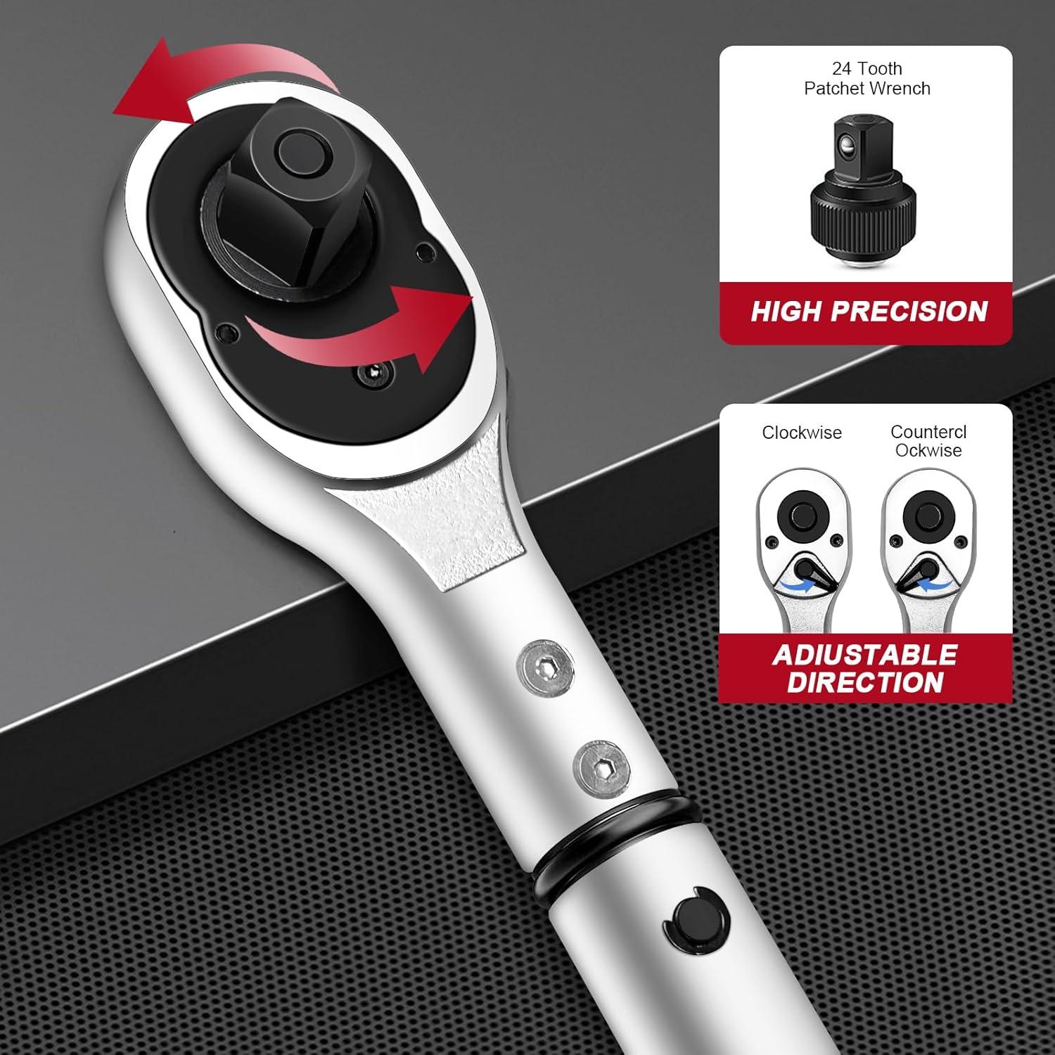 Llave de Torque 3/4 Roartisa 135-815Nm Ajustable Doble Dirección