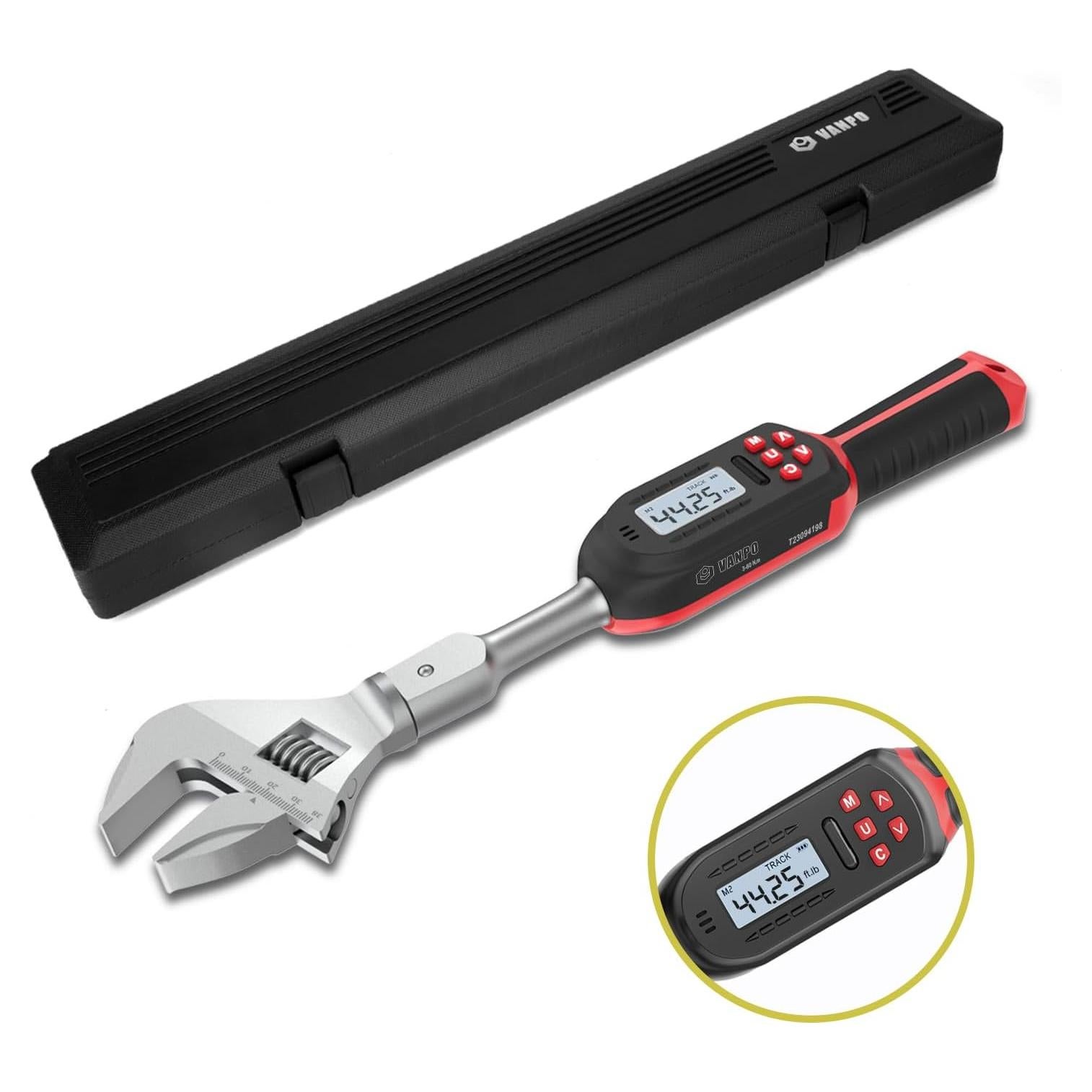 Llave de Torque Ajustable VANPO 0.3-60 N.m 9x12 mm LED Buzzer