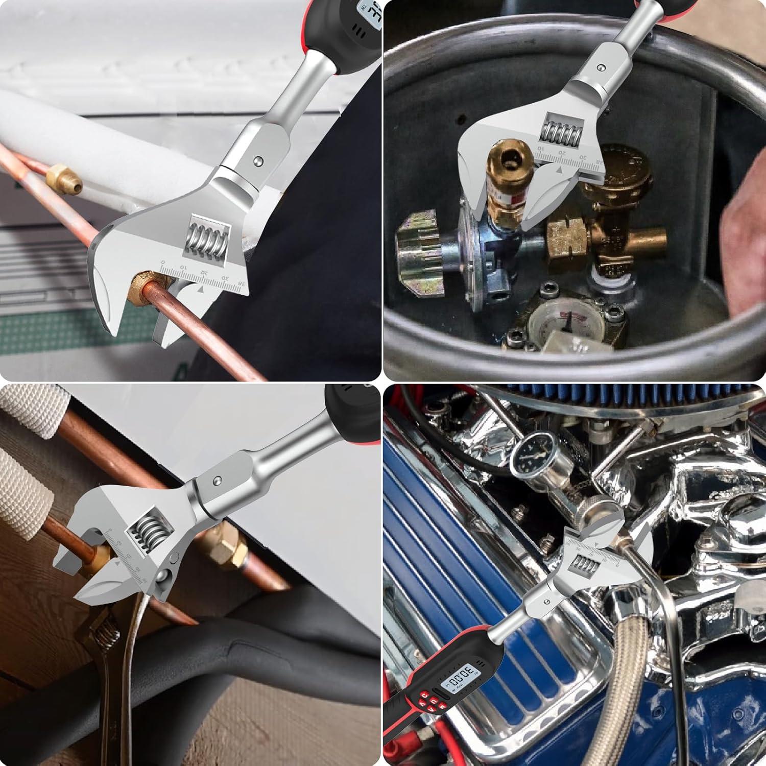 Llave de Torque Ajustable VANPO 0.3-60 N.m 9x12 mm LED Buzzer