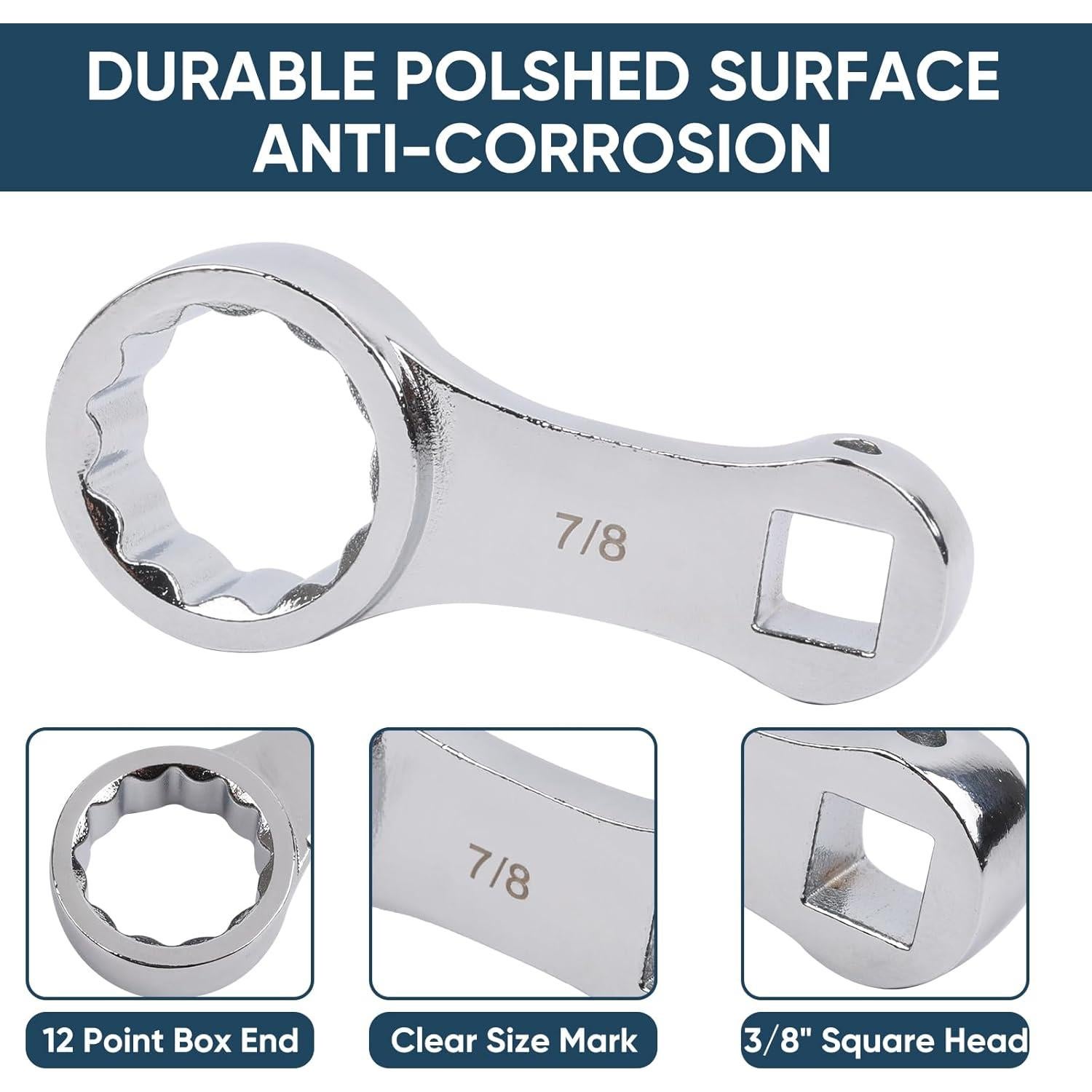 Juego de Adaptadores de Par 9 Piezas CZXCTK 12 Puntos 3/8"