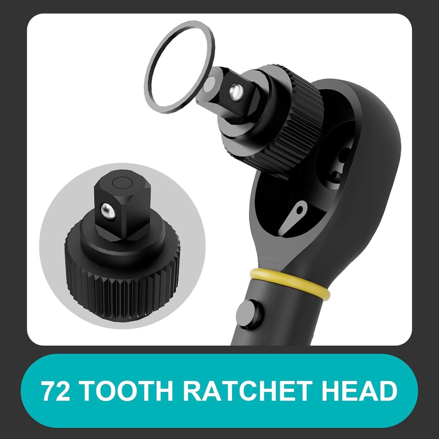 Llave de Torque 1/2" ANPUDS 10-170 Ft-Lb (13.6-230.5 Nm) 6 Piezas