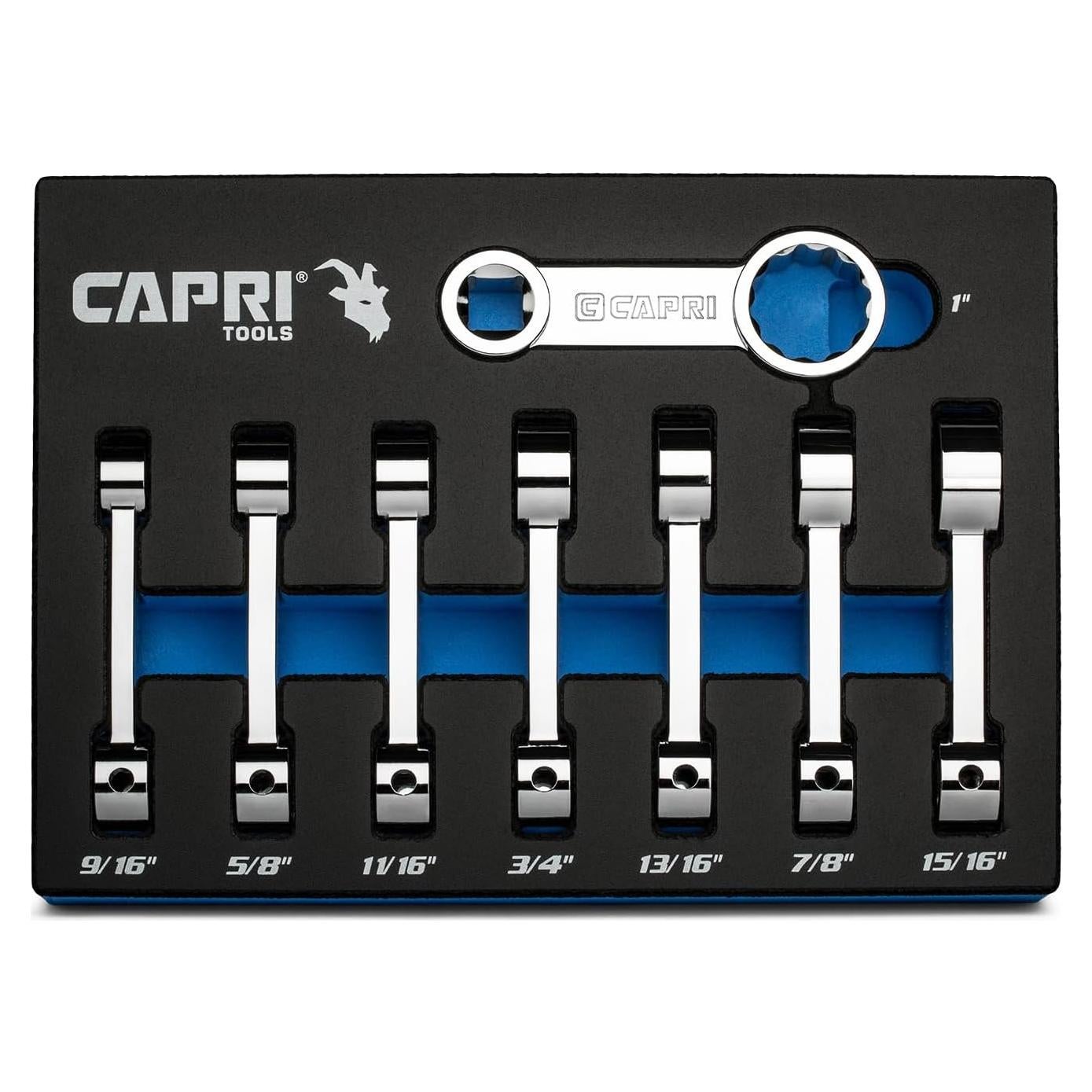 Juego de Adaptadores de Torque 1/2" Capri Tools 8 Piezas SAE