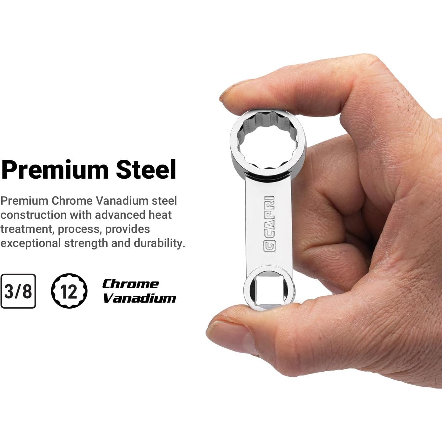 Juego de Adaptadores de Torque 1/2" Capri Tools 8 Piezas SAE