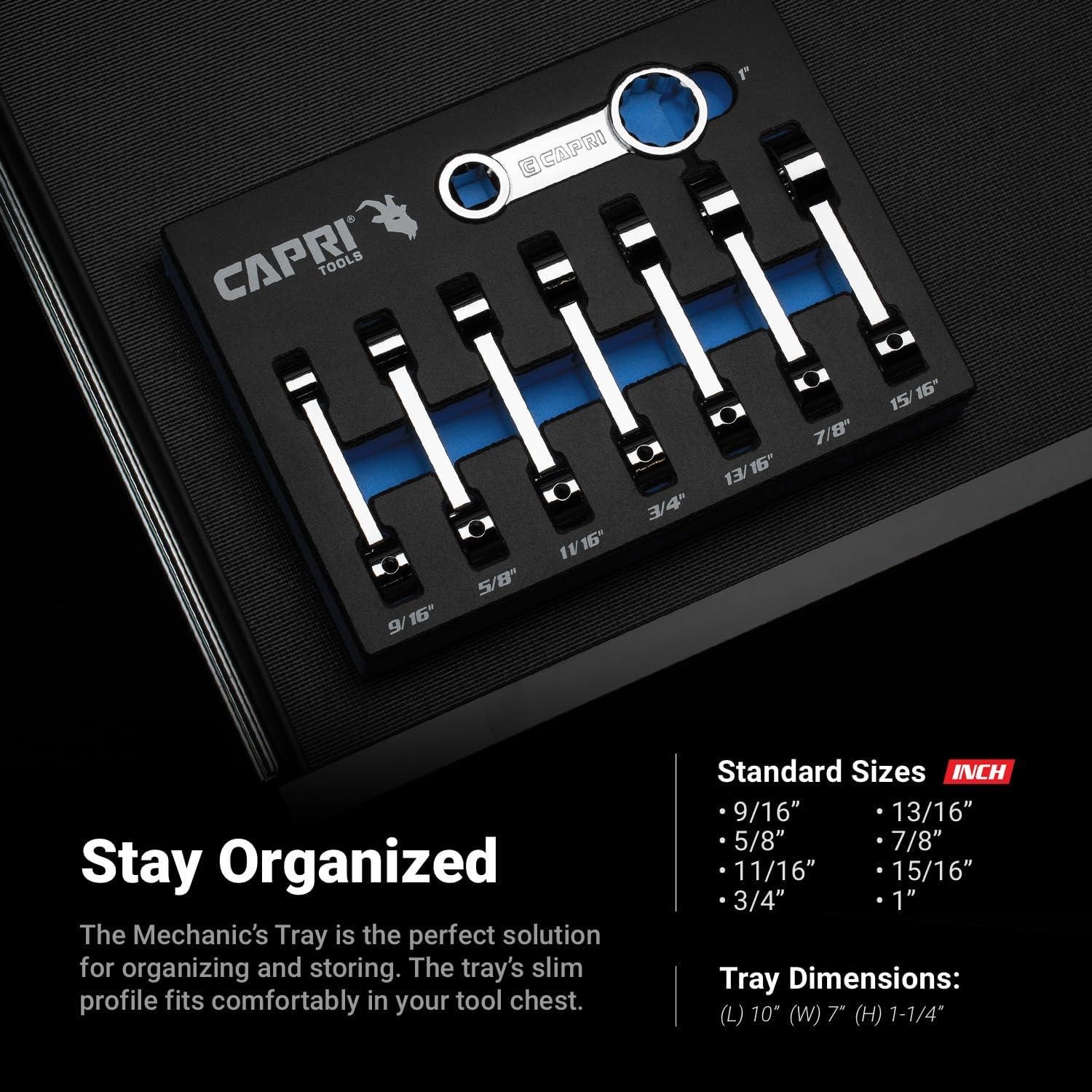 Juego de Adaptadores de Torque 1/2" Capri Tools 8 Piezas SAE