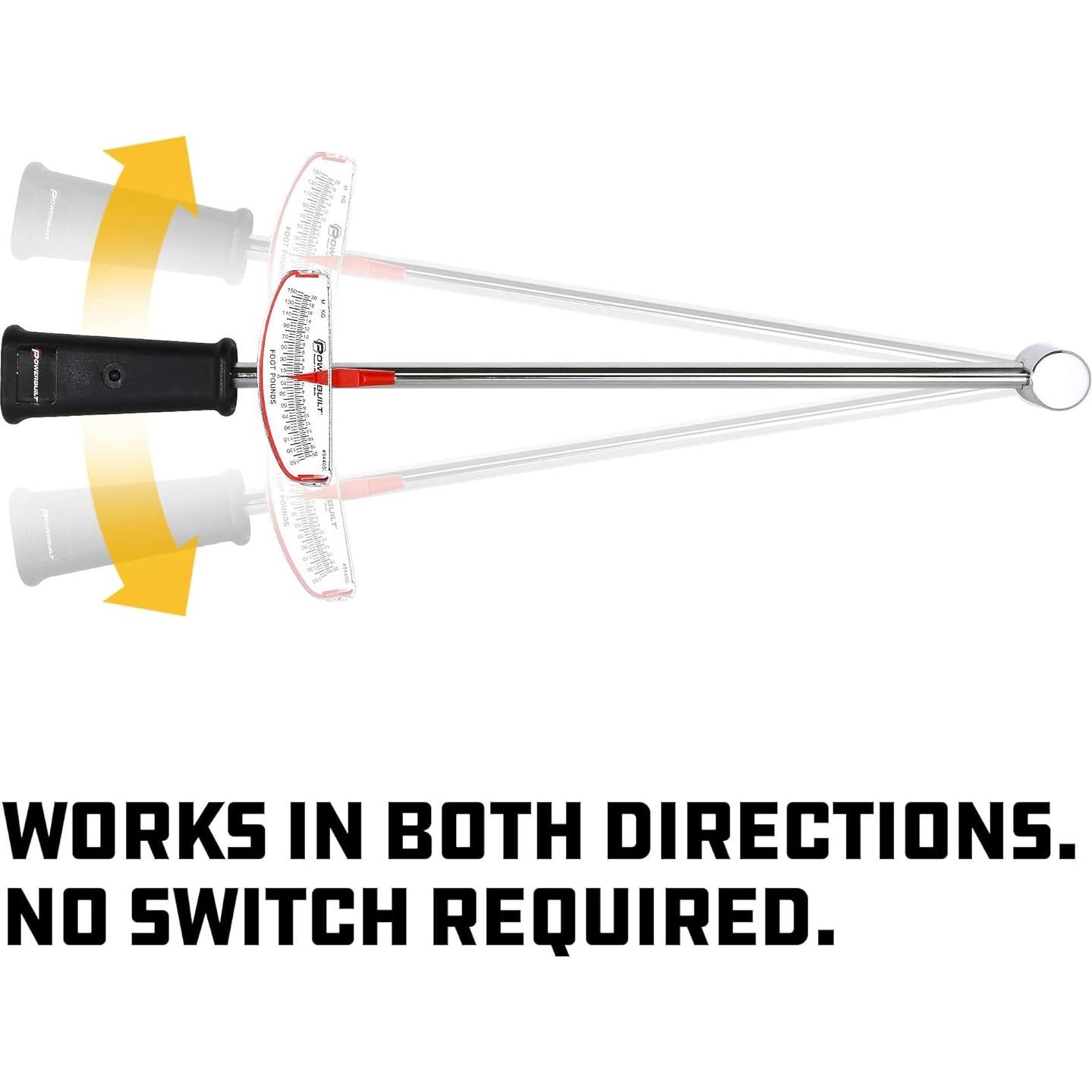 Llave de Torque de Aguja Powerbuilt 1/2" 0-203 N·m 944050