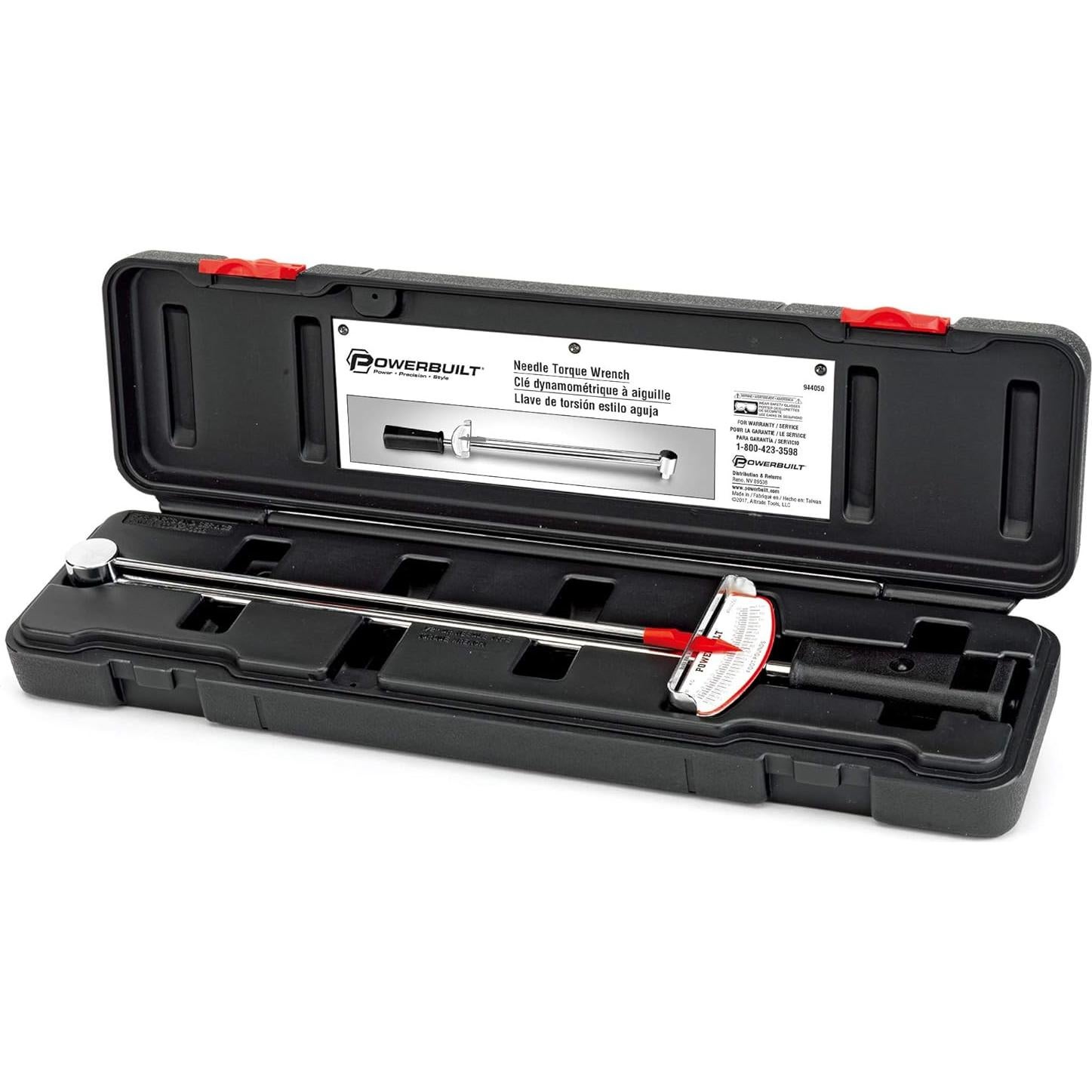 Llave de Torque de Aguja Powerbuilt 1/2" 0-203 N·m 944050