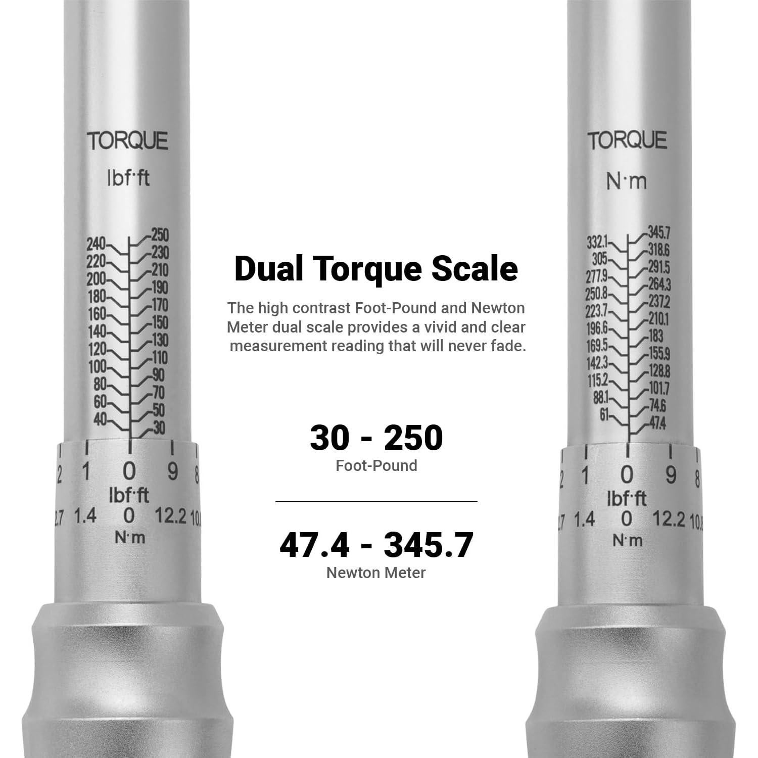 Llave de Torque Industrial Capri Tools 31202-250FL 30-250 Nm