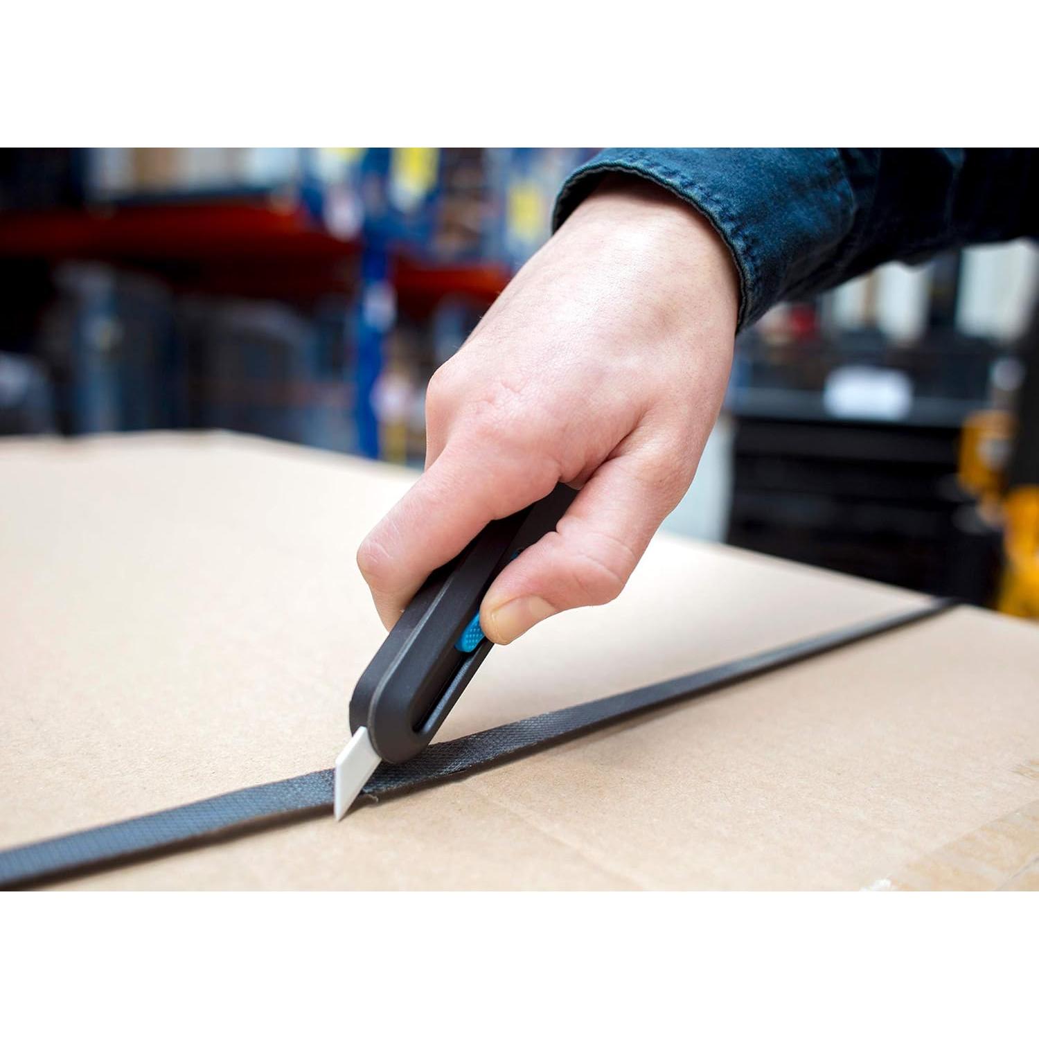 Cuchillo de Utilidad Slice Smart-Retract 8.9cm Cerámica Azul