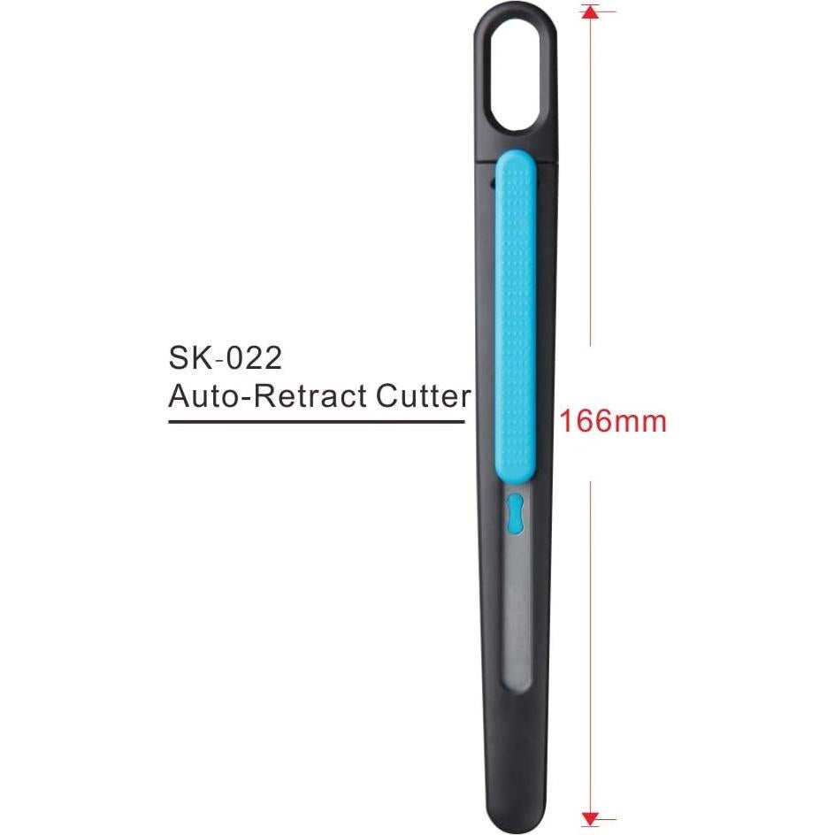 Cortador Retráctil Automático Nova SK022 9mm Azul - Precisión