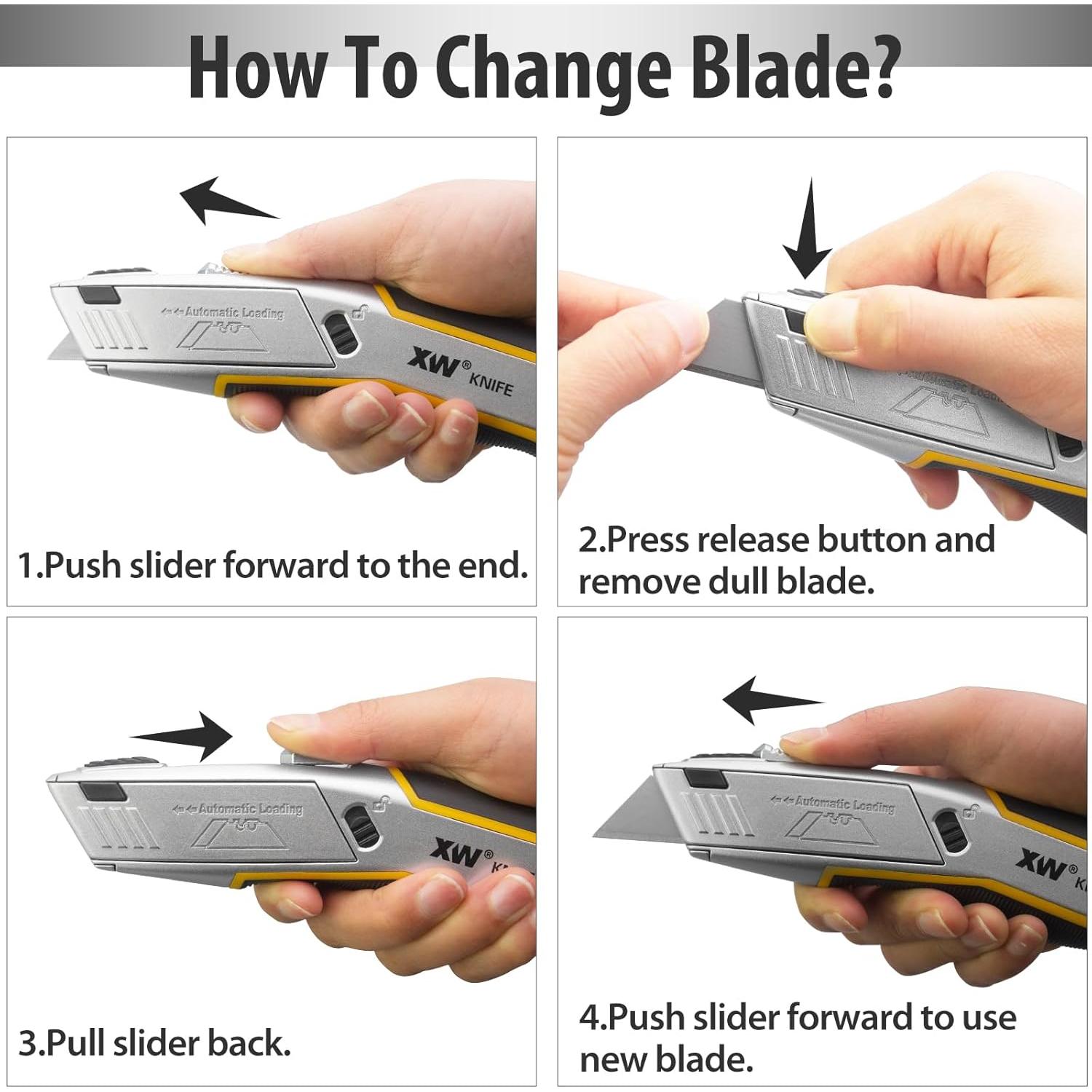 Cuchillo de Utilidad Automático XW 12.7cm 5 Cuchillas SK5