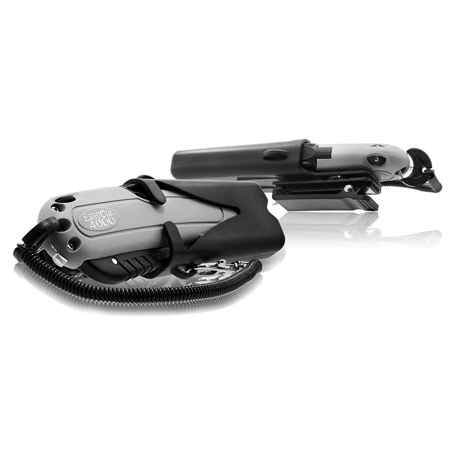 Cuchillo Utility Retráctil Easy Cut 4000 Gris 3 Profundidades