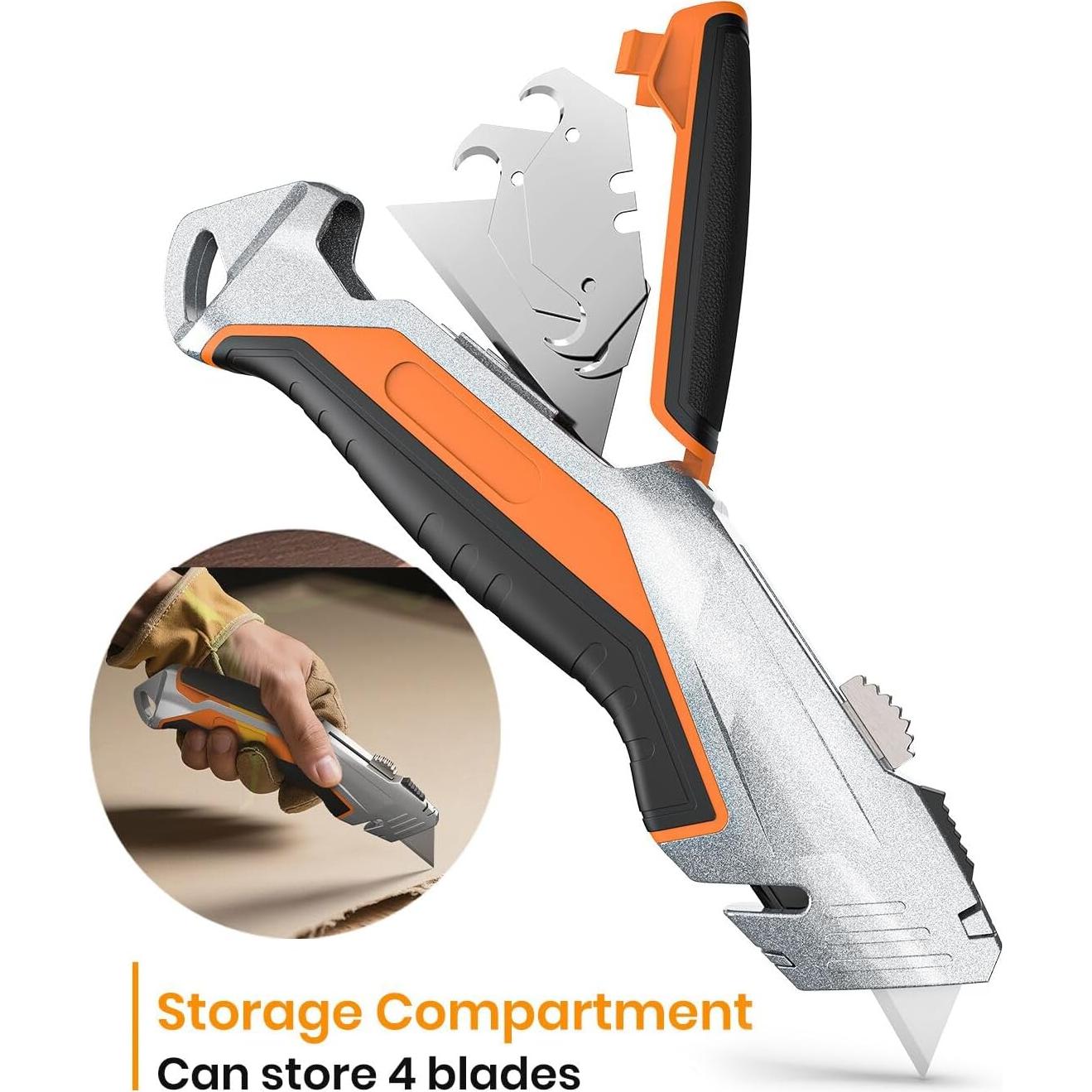 Cuchillo Utilitario Retráctil Bilivein - Paquete de 2 - Aluminio