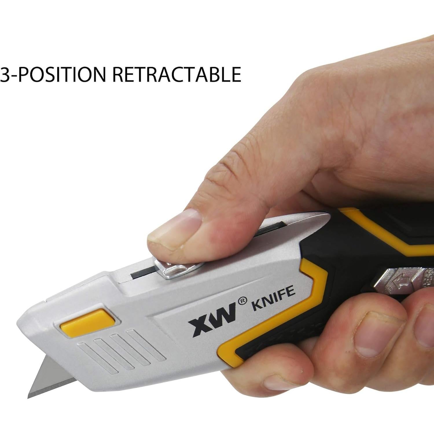 Cuchillo Utility Automático XW con 5 Cuchillas y 10 de Regalo