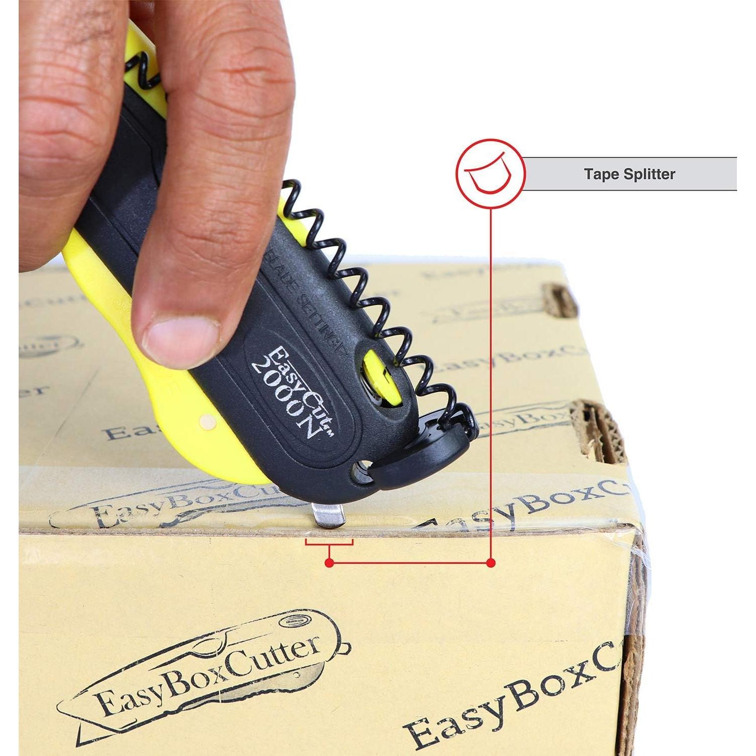 Cortador de Cajas Easy Cut 2000 Amarillo - 3 Profundidades, 2 Hojas