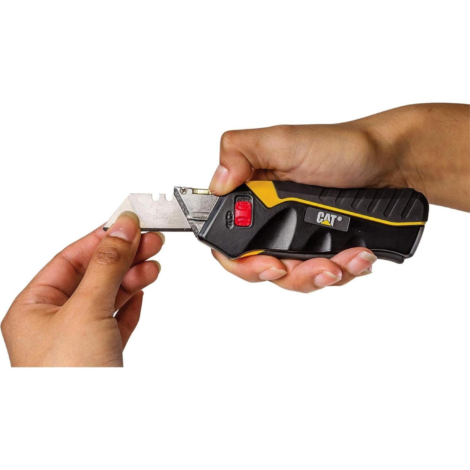 Cuchillo Utilitario de Seguridad Cat Squeeze - Hoja Retráctil