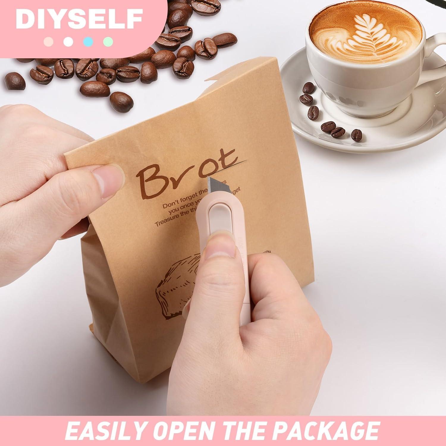 Corta Cajas Retráctil DIYSELF 8 Paquete, Acero Inoxidable