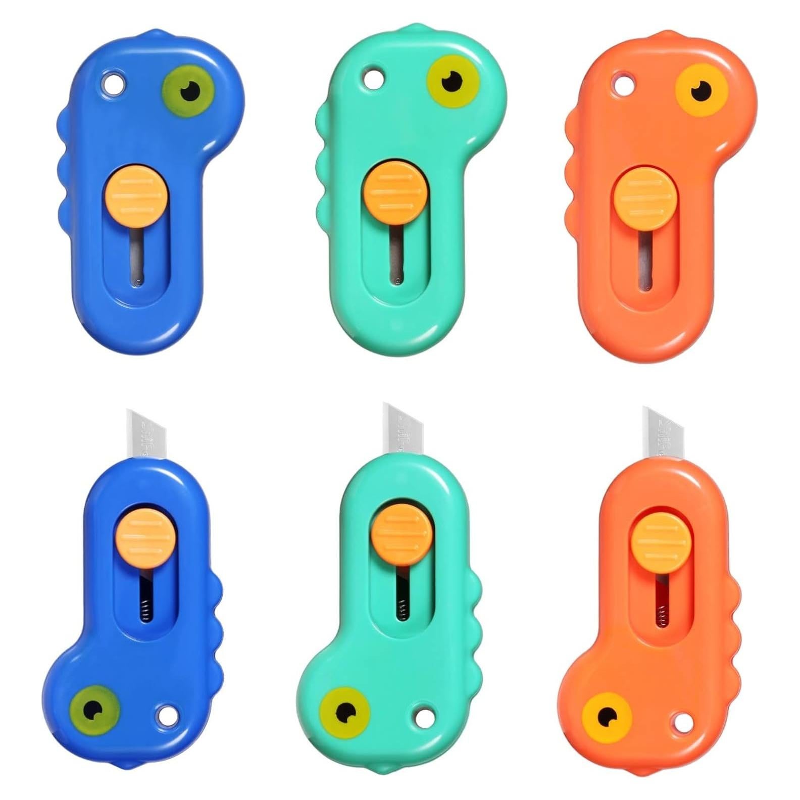 Cortador de Caja Mini Harita Dinosaurio Retráctil 6 Piezas