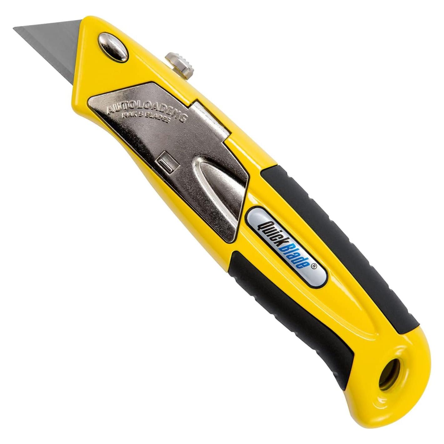 Cuchillo Utility Autocargable Pacific Handy Cutter QBA375 Amarillo