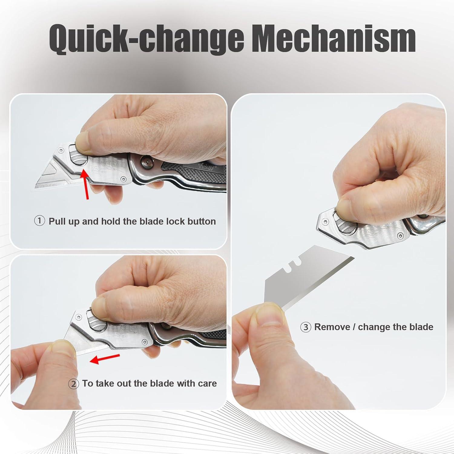 Cortador de Cajas Vickay Utility Plegable Acero Inoxidable 16cm